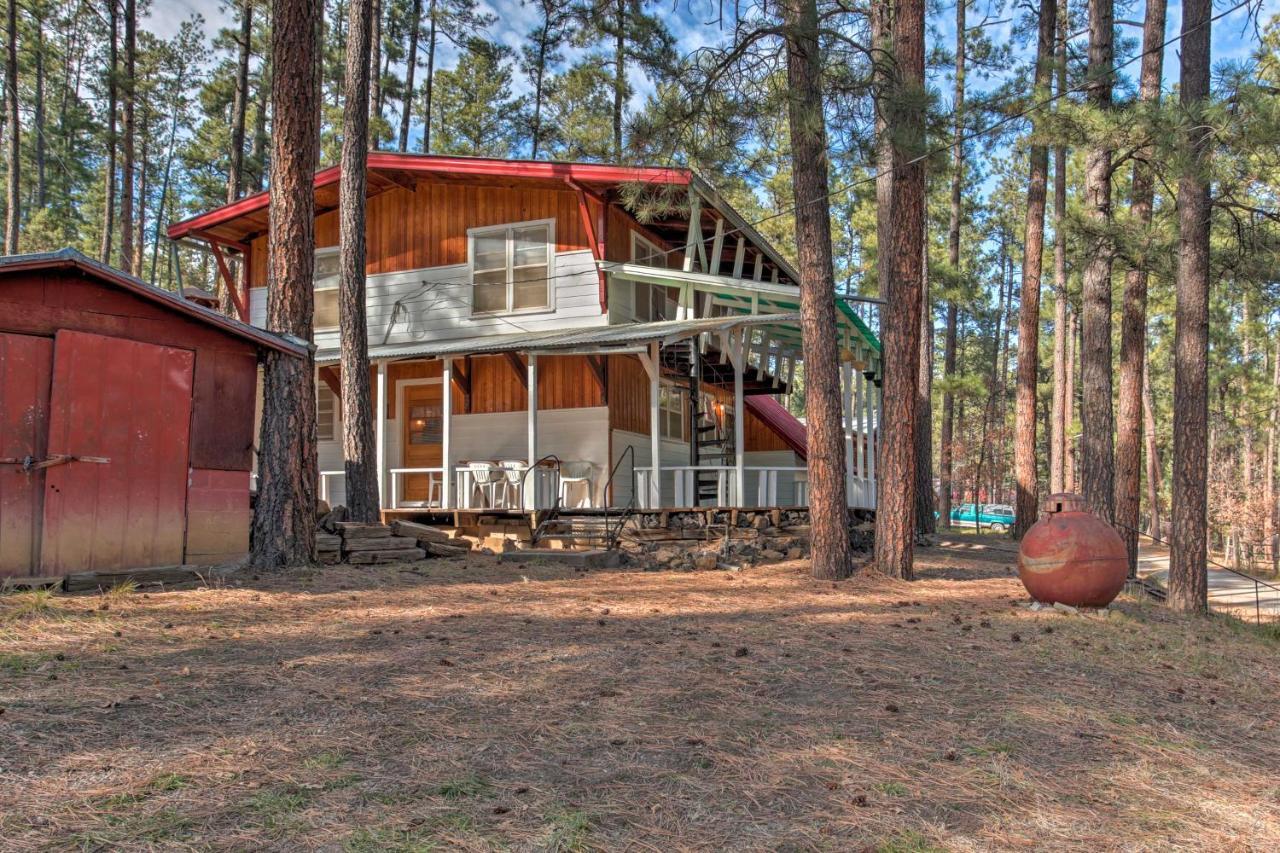 Ruidoso Cabin With Forest Views And Covered Porch Exterior foto